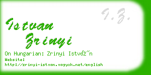 istvan zrinyi business card
